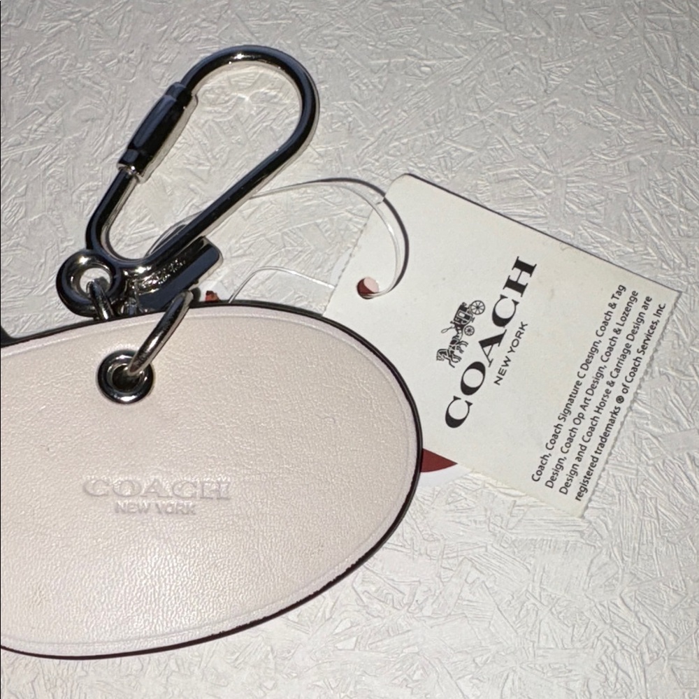 Coach Deer Novelty Calf Leather and Suede Bag Charm/Keychain NWT - Picture 4 of 5